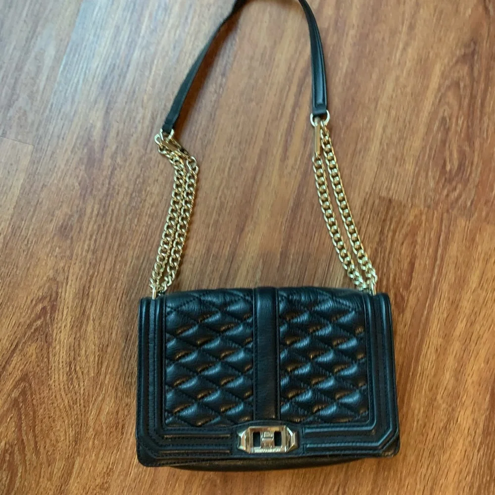 Black and gold Rebecca Minkoff purse. Cross body or shoulder bag - Picture 2 of 6